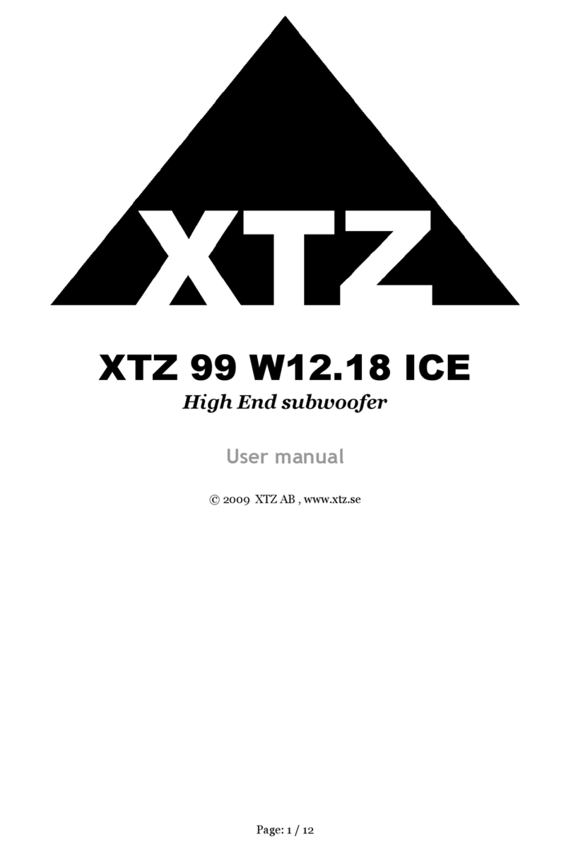 XTZ 99 W12.18 ICE user manual