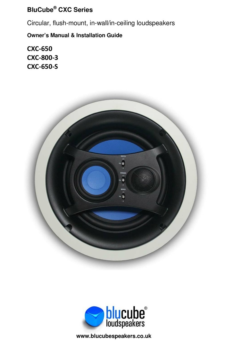 BluCube CXC?650 Owner's manual & installation guide BluCube CXC?650 Owner's manual & installation guide