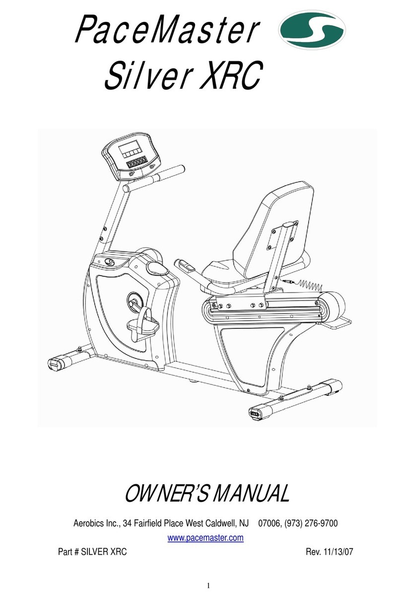 PaceMaster PaceMaster Silver XRC owner's manual