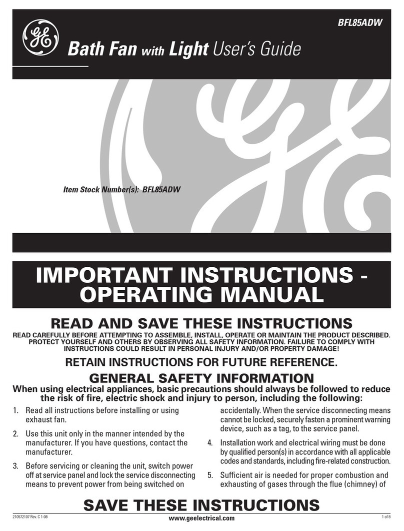 GE BFL85ADW User manual