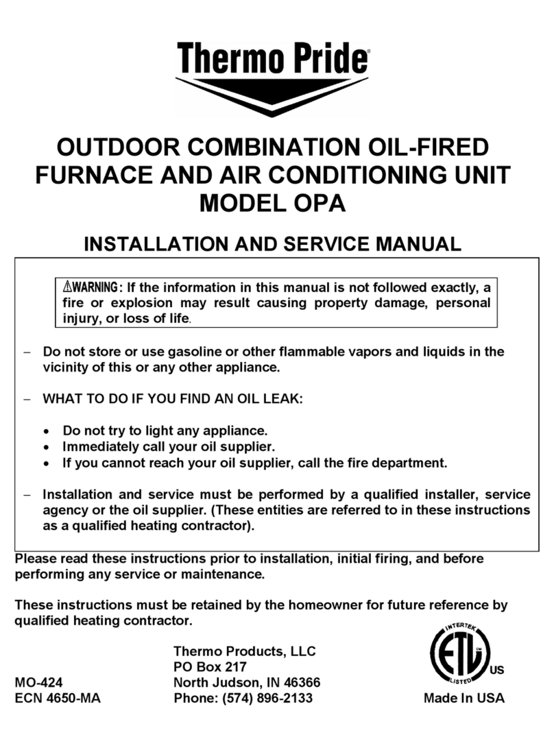 Thermo Pride OPA Manual Thermo Pride OPA Manual