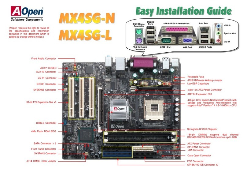 AOpen MX4SG-N Datasheet