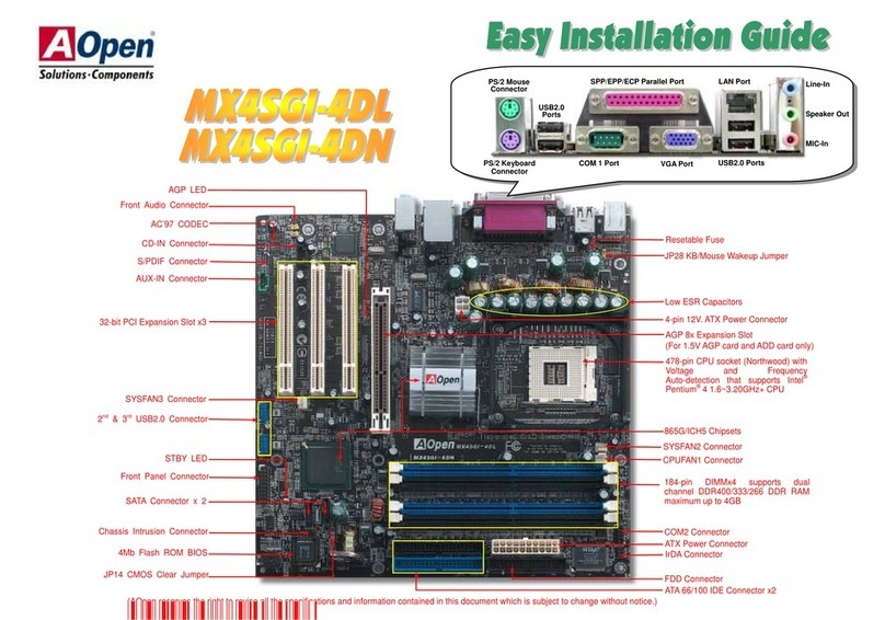 AOpen MX4SGI-4DL Datasheet