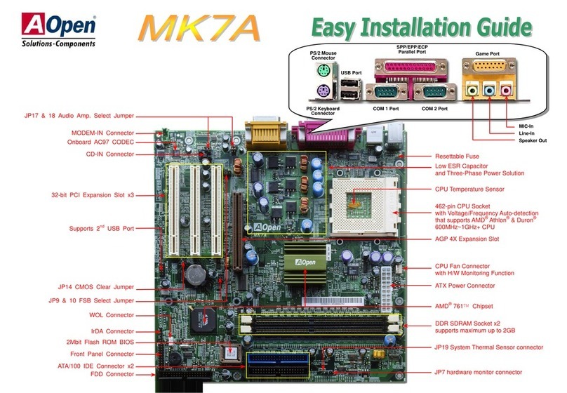 AOpen MK7A Easy installation guide