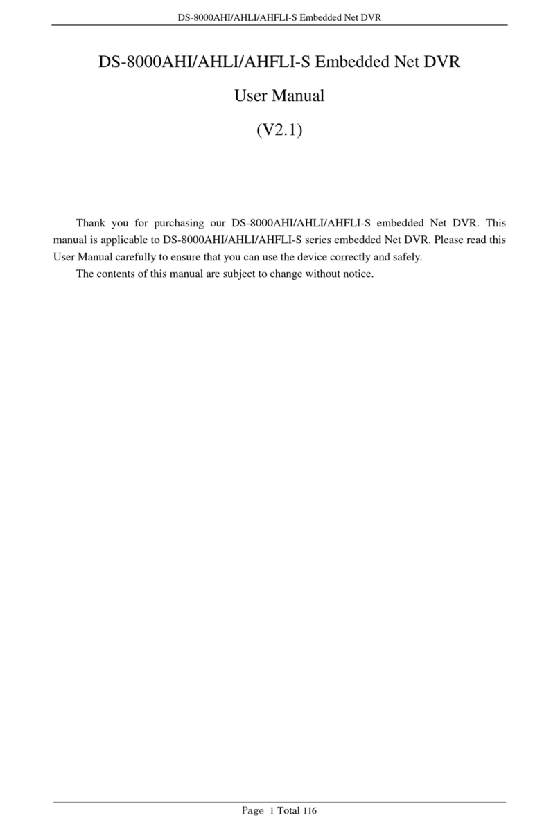 HIK VISION DS-8000AHI Series User manual