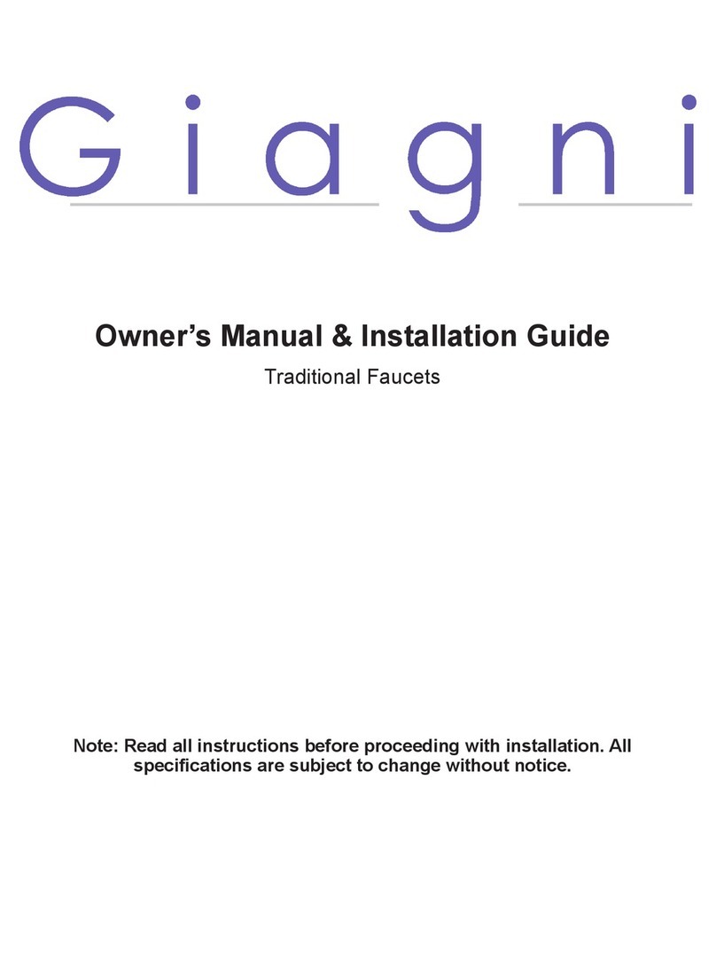 Giagni TDTF Owner's manual & installation guide Giagni TDTF Owner's manual & installation guide