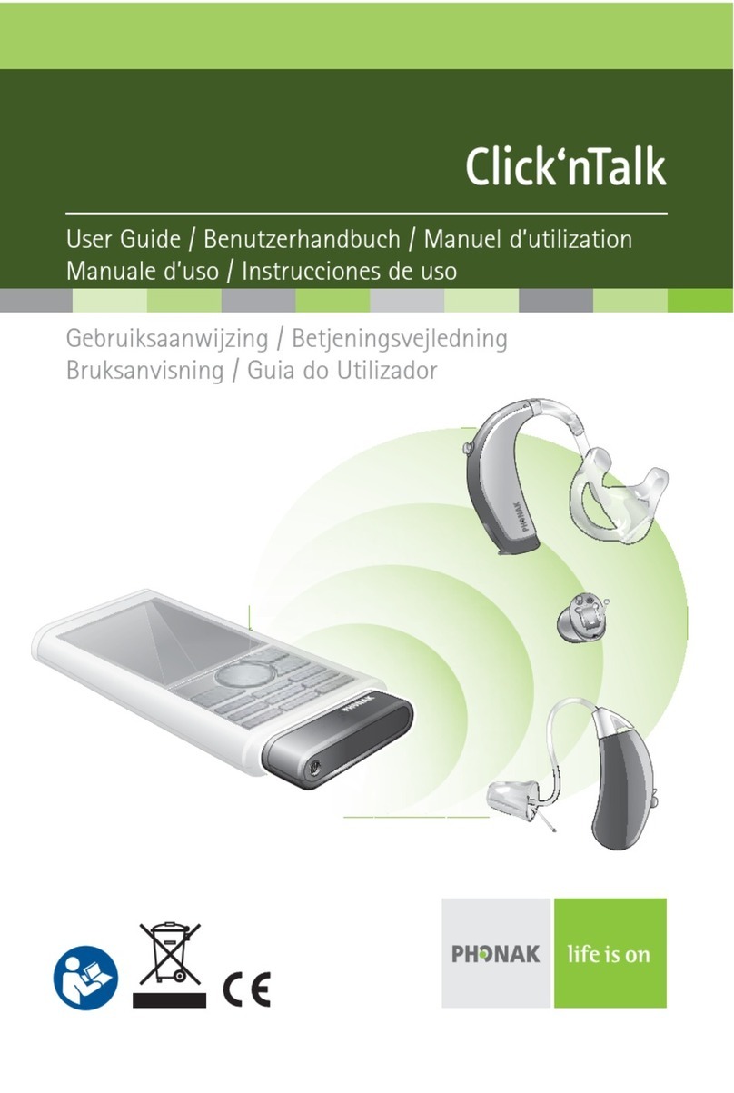 Phonak Click'nTalk User manual