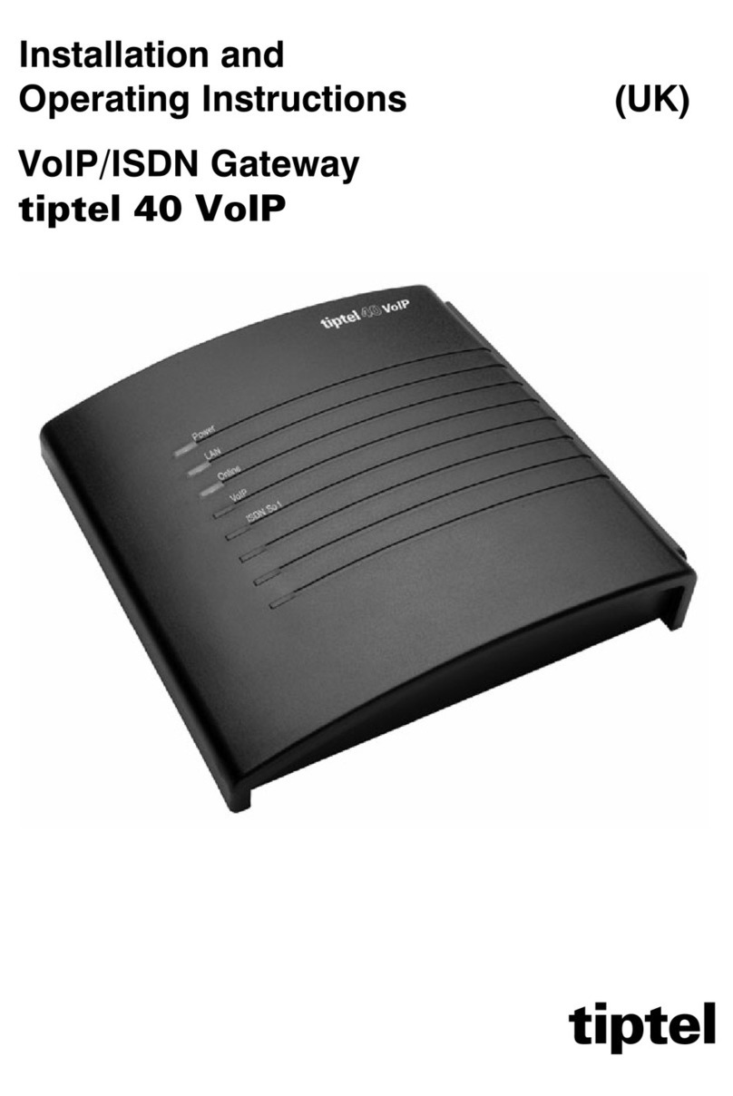 TIPTEL 40 VoIP Installation and operating instructions