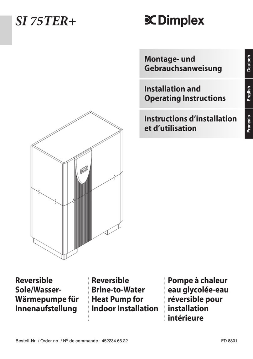 Dimplex SI 75TER+ Installation and operating instructions