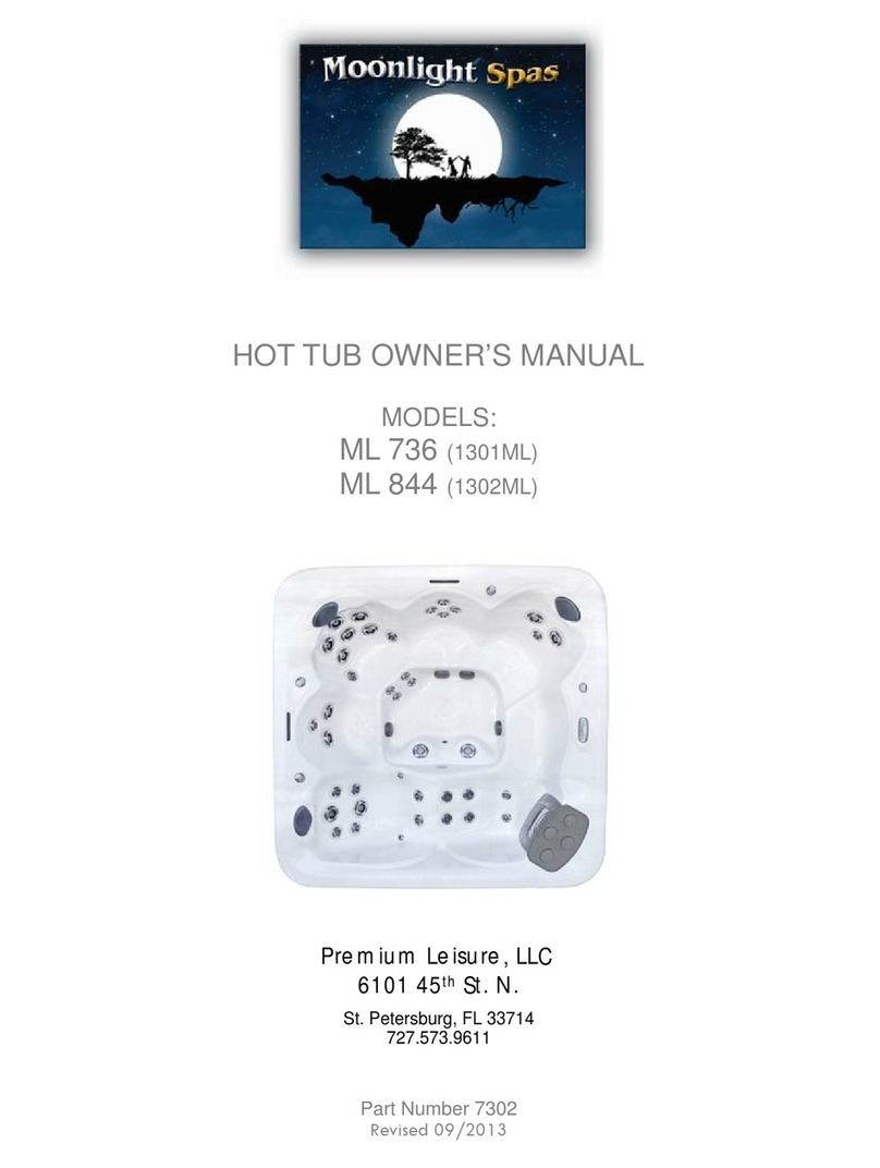 Moonlight spas ML 844 owner's manual