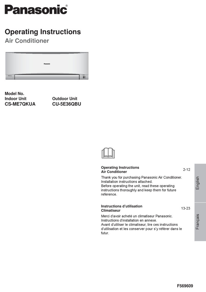Panasonic CS-ME7QKUA User manual