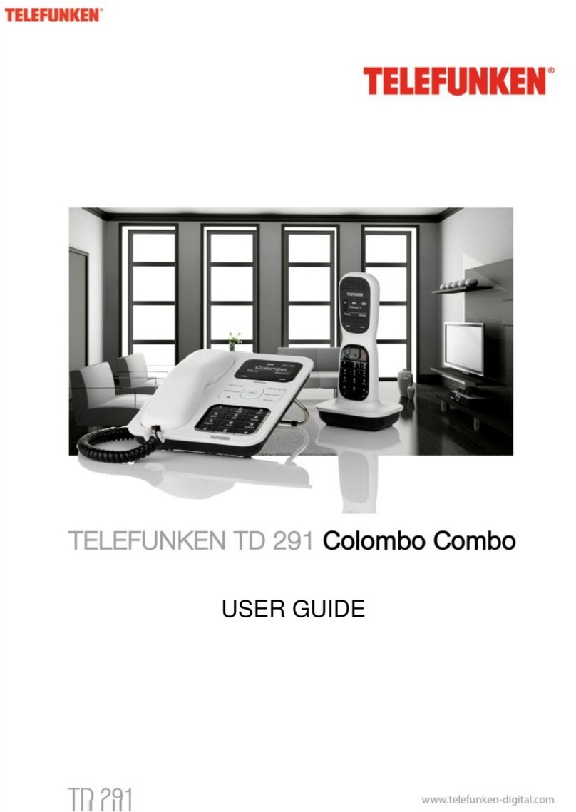 Telefunken TD 291 user guide