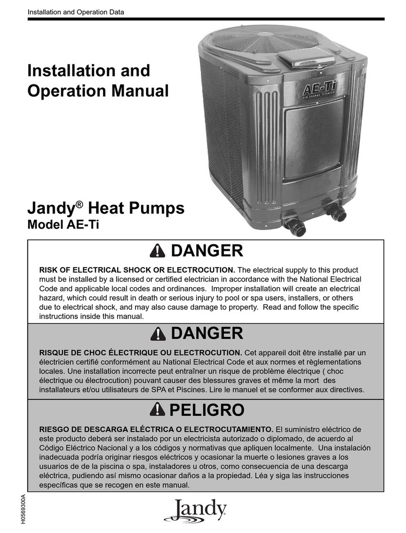Jandy AE-Ti Installation and operation manual
