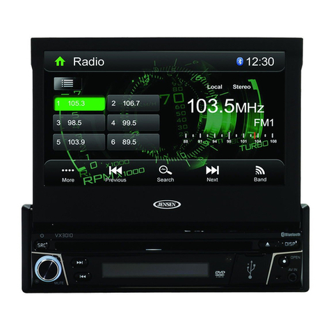 Jensen VX3010 User manual