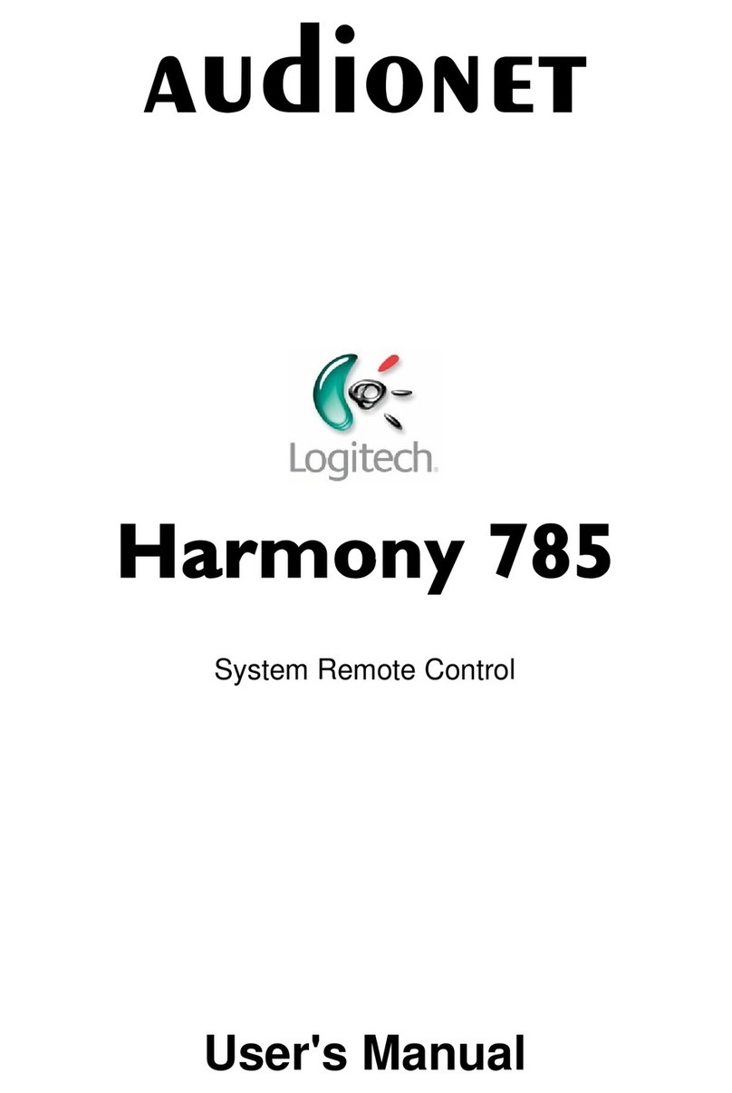 Logitech Harmony 785 User manual