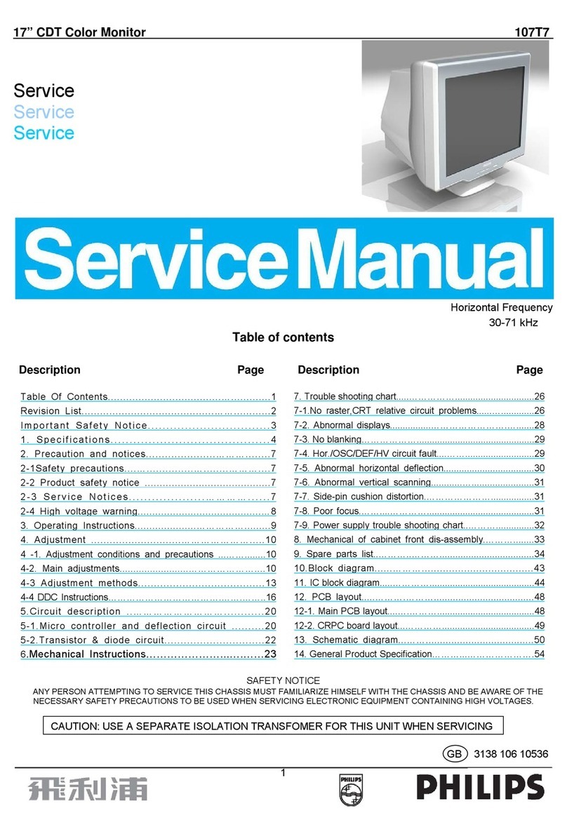 Philips 107T7 User manual Philips 107T7 User manual