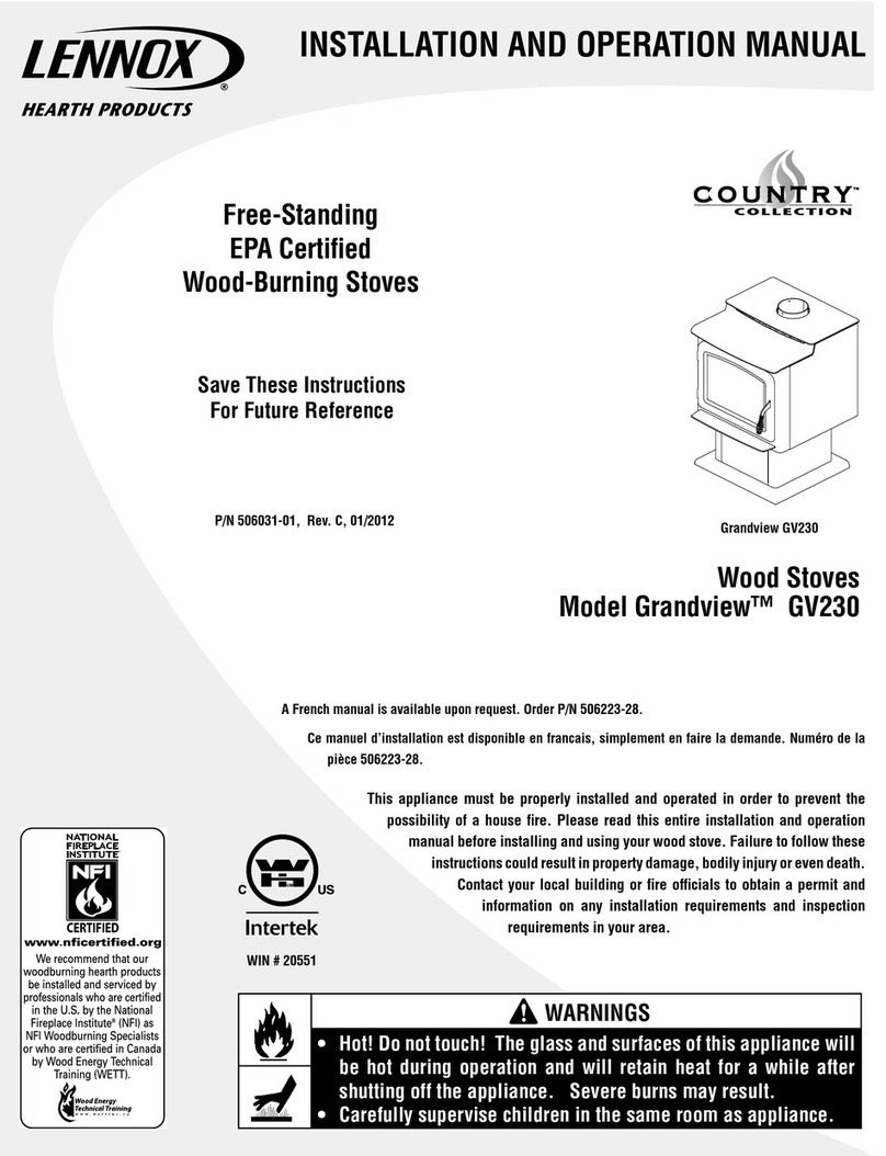 Lennox Grandview GV 230 User manual