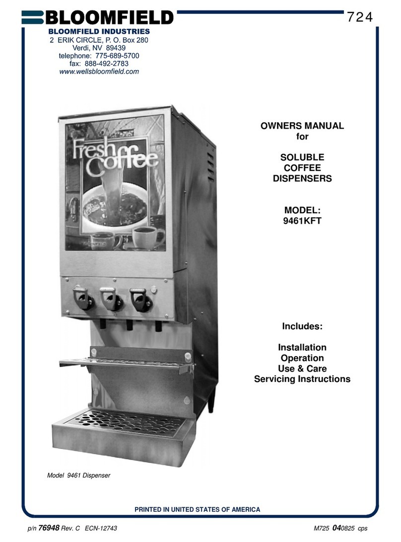 Bloomfield 9461KFT User manual