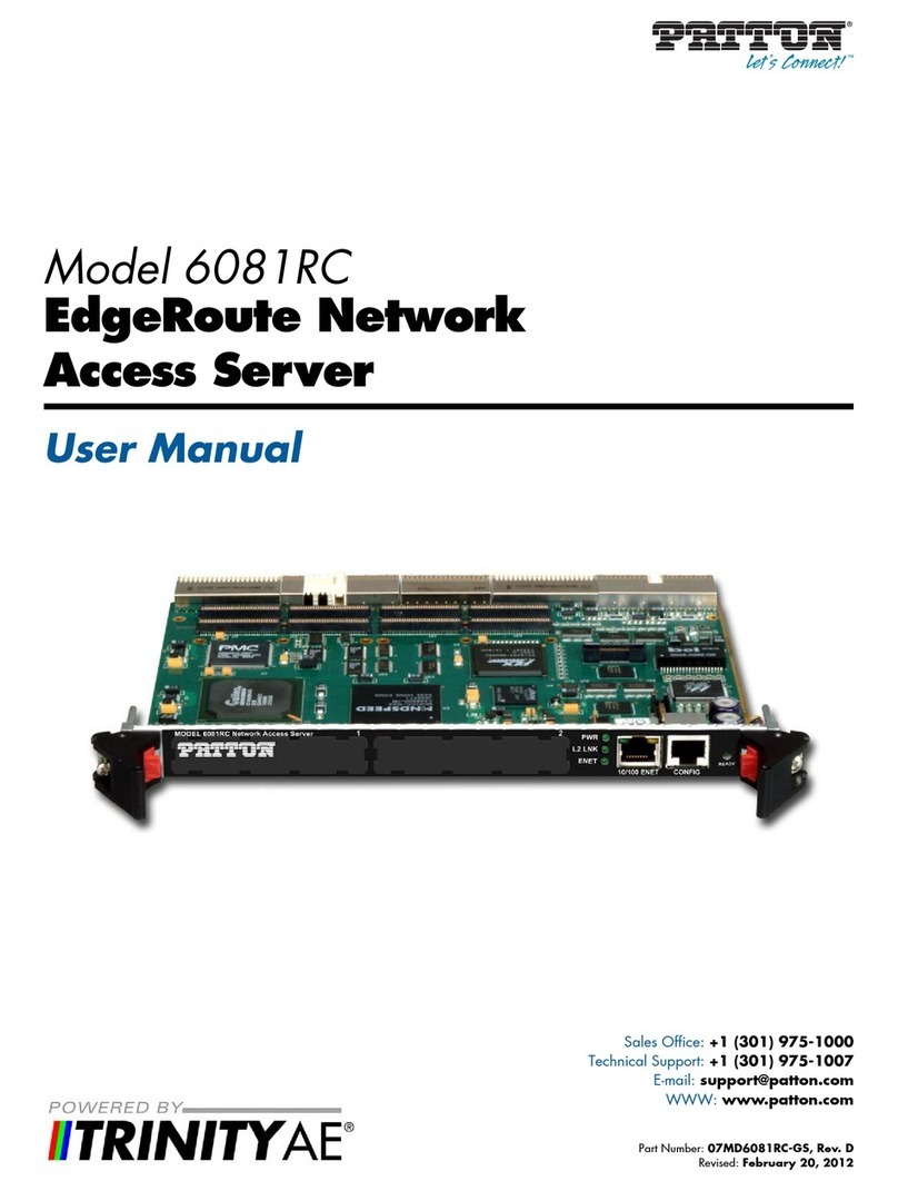 Patton EdgeRoute 6081RC User manual