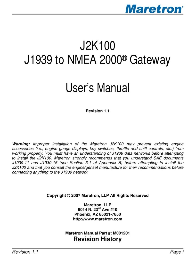 Maretron J2K100 user manual