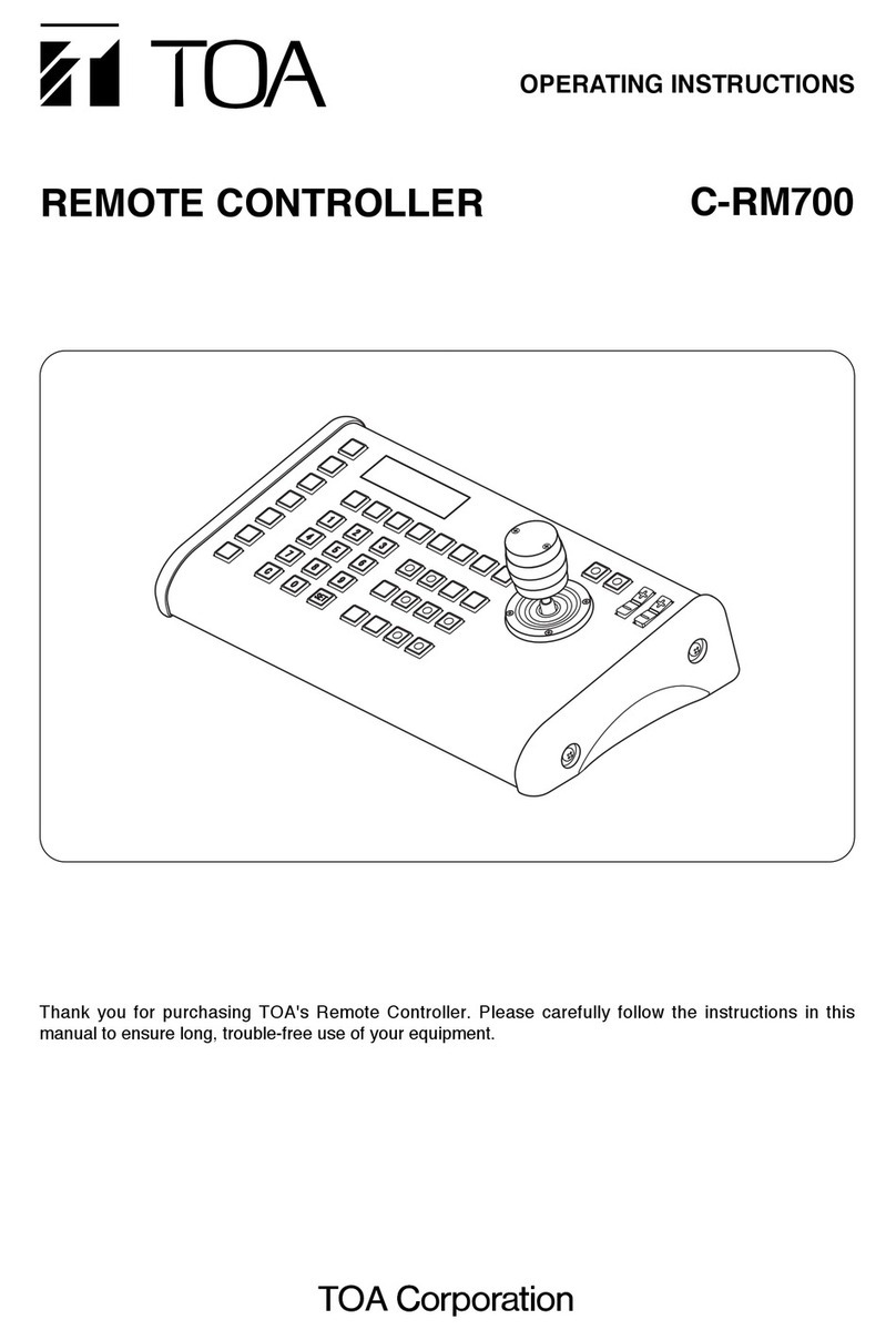 Toa C-RM700 operating instructions