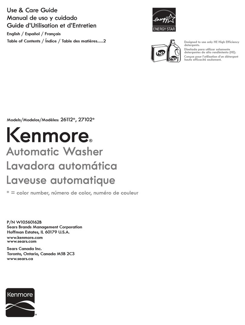 Kenmore 26112 Series User manual