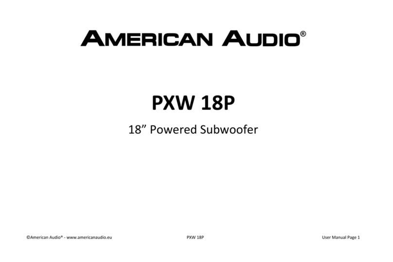 American Audio PXW 18P user manual American Audio PXW 18P user manual
