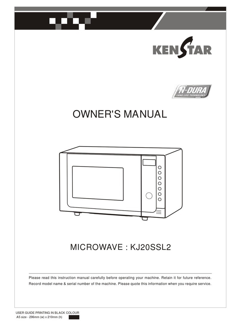 Kenstar KJ20SSL2 owner's manual