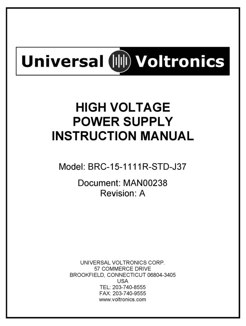 Universal Voltronics BRC-15-1111R-STD-J37 instruction manual Universal Voltronics BRC-15-1111R-STD-J37 instruction manual
