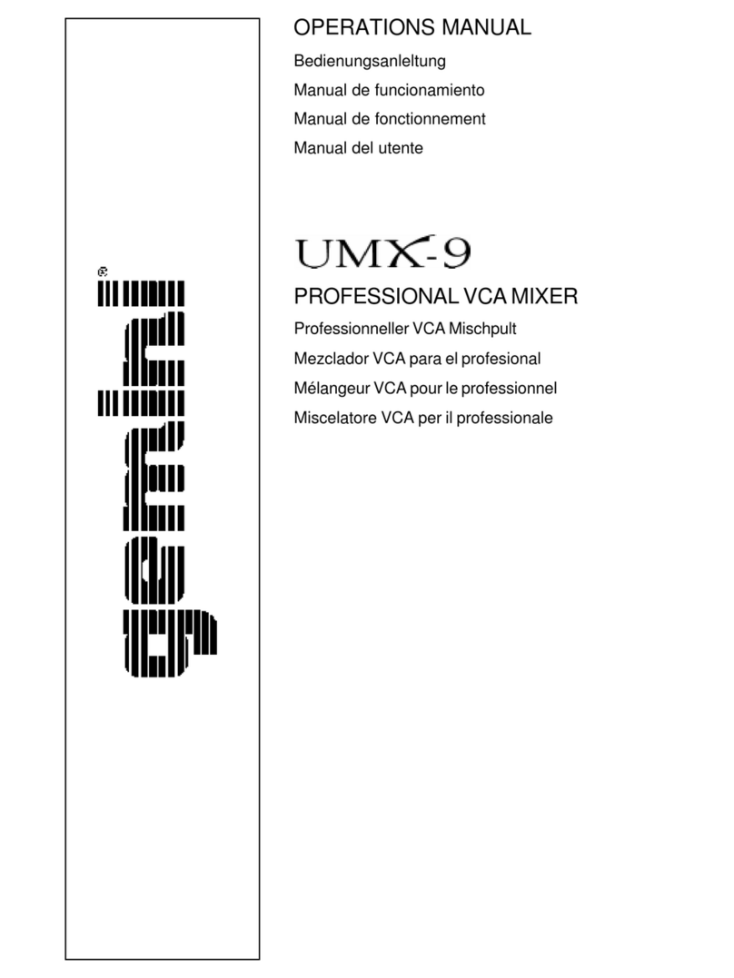 Gemini UMX-9 User manual