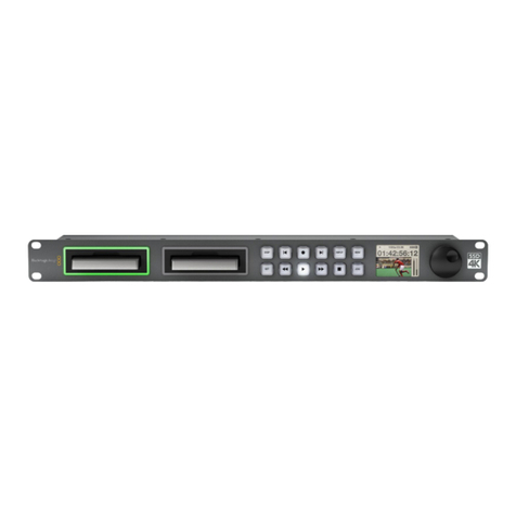 Blackmagicdesign HyperDeck Shuttle Installation and operation manual