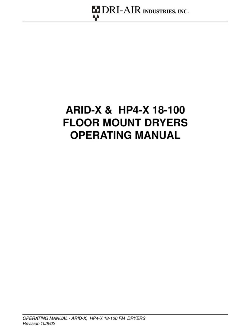 Dri-Air Industries ARID-X operating manual