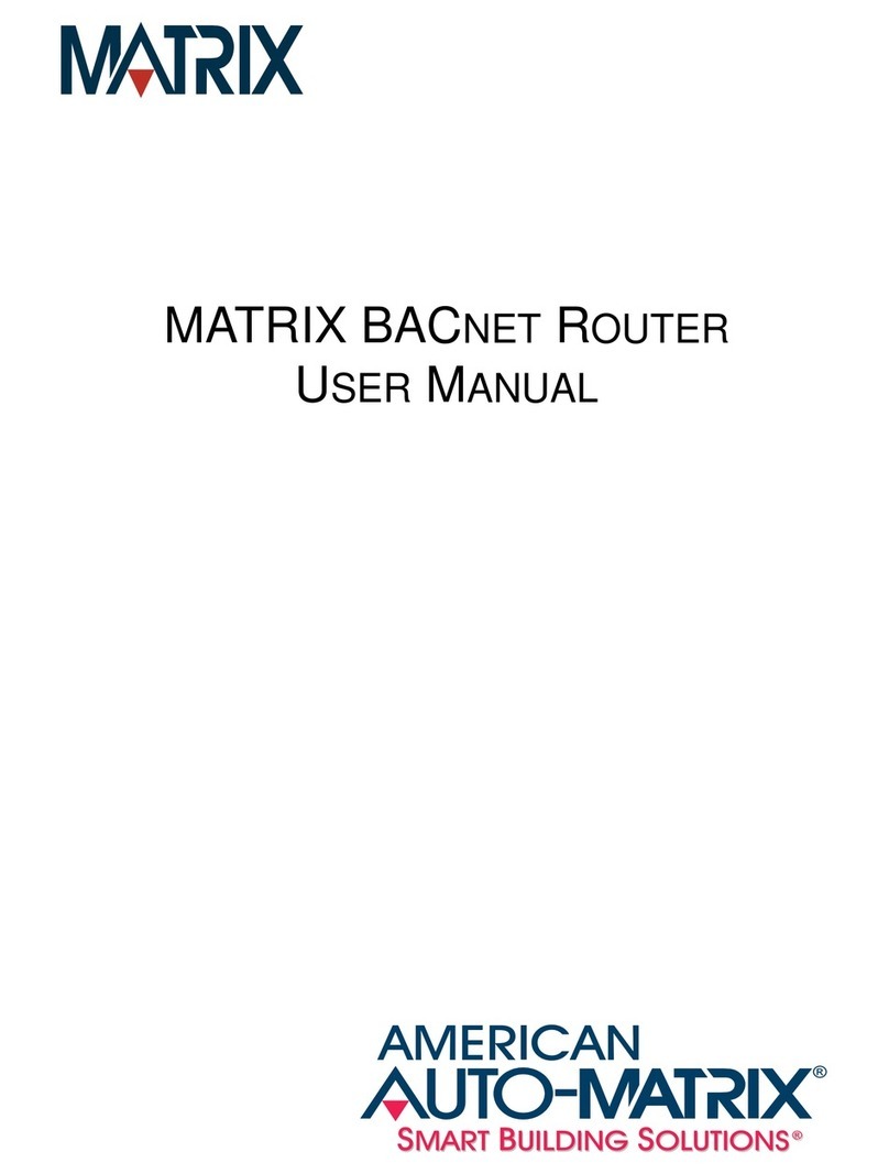 Matrix BACNET User manual
