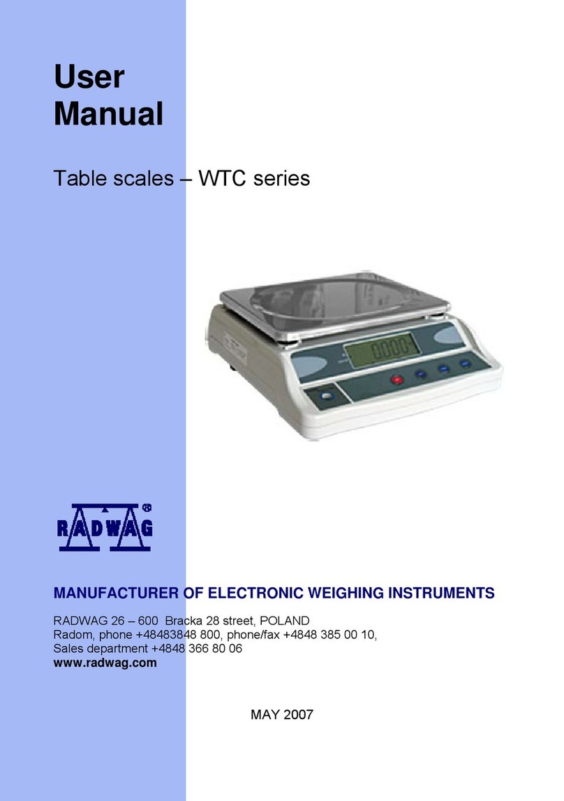 RADWAG WTC series User manual