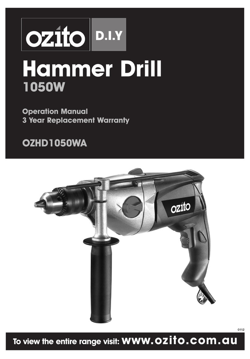 Ozito OZHD1050WA Operation manual