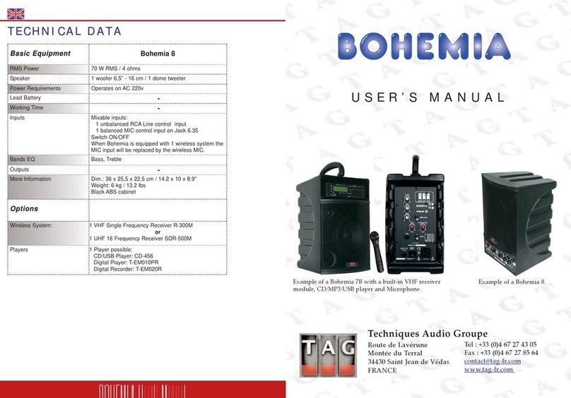 TAG Bohemia 7B user manual