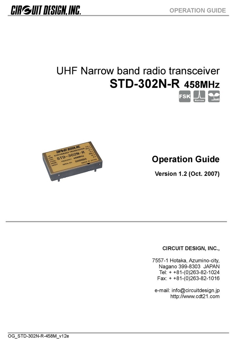 CIRCUIT DESIGN STD-302N-R Operation guide