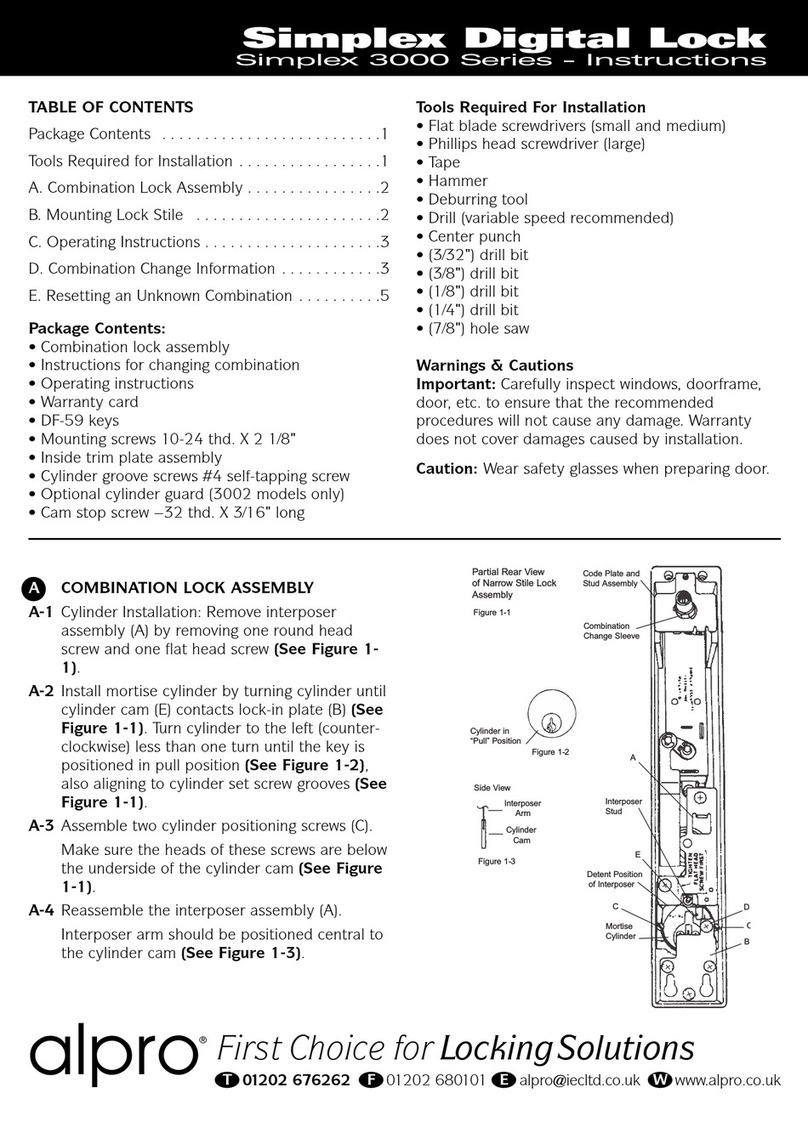 alpro 3000 Series instructions