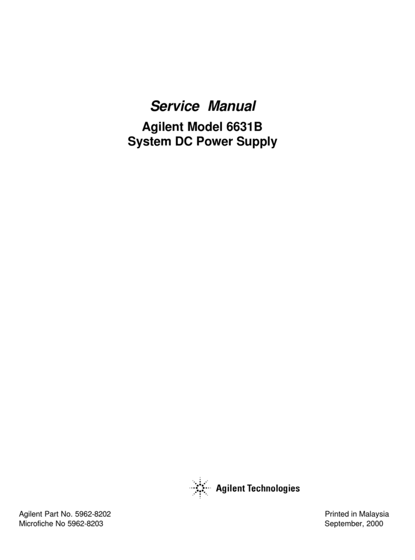 Agilent Technologies 6631B User manual