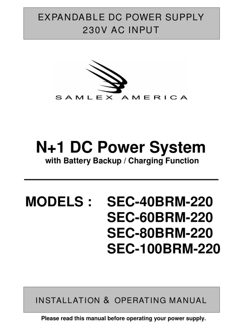 Samlexpower SEC-40BRM-220 Installation & operating manual