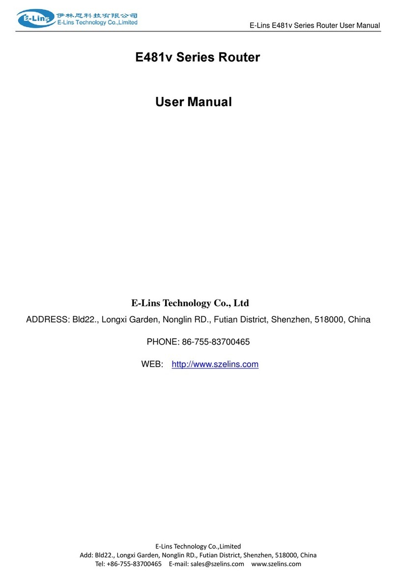 E-Lins E481v Series User manual