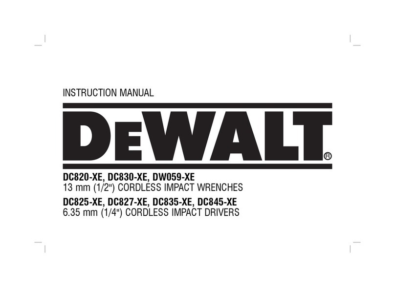 DeWalt DC820-XE instruction manual