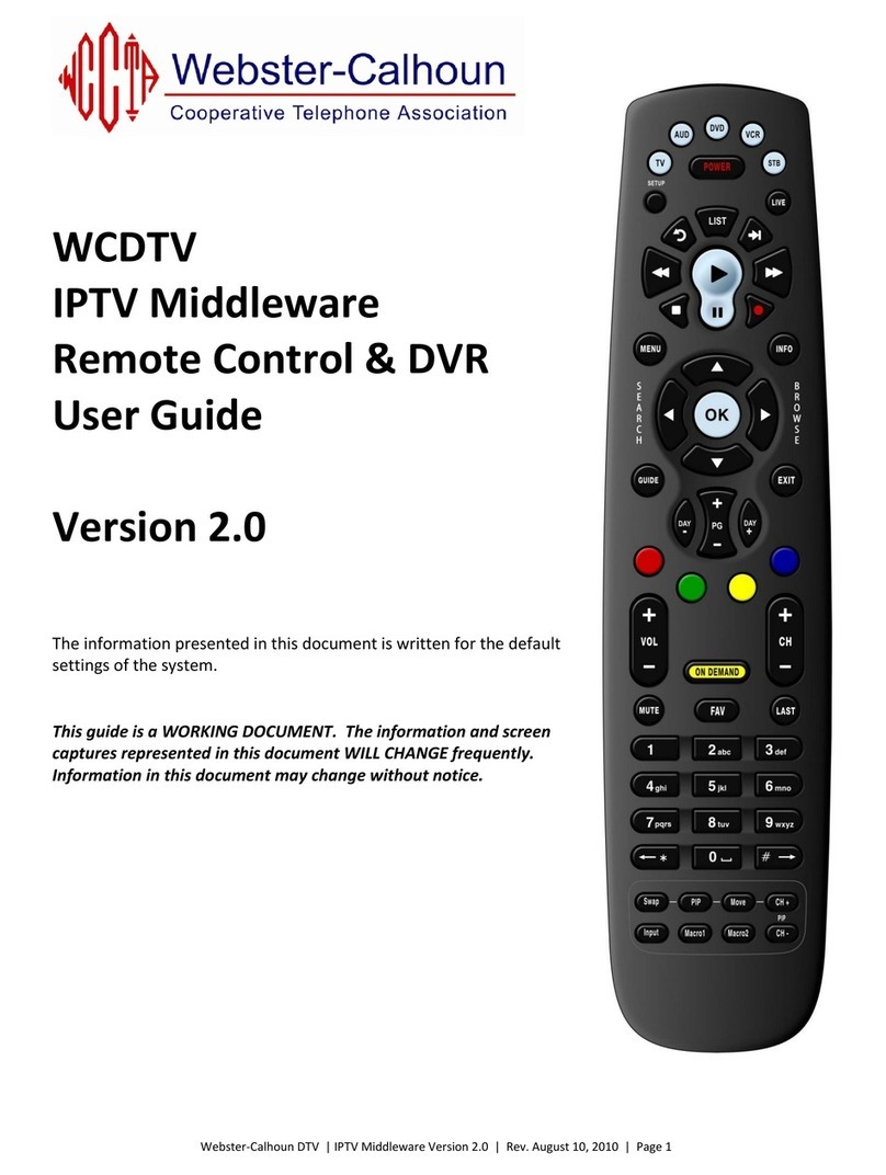 WCDTV IPTV Middleware User manual