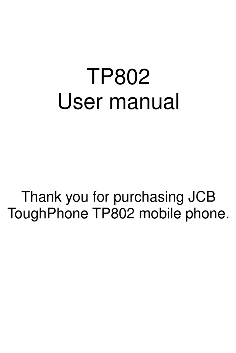 jcb ToughPhone TP802 User manual