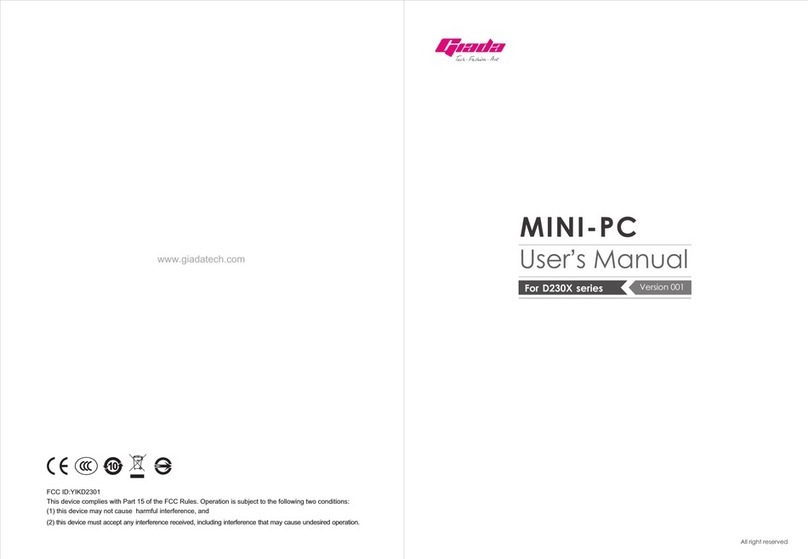 Giada D230X series user manual