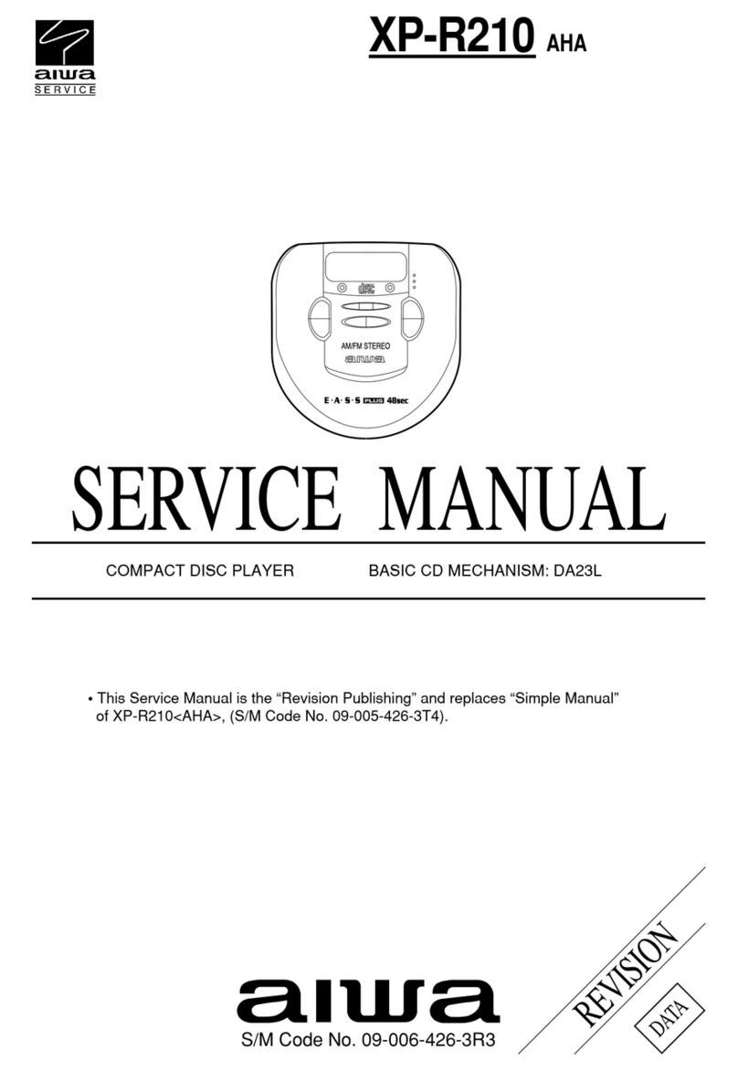 Aiwa XP-R210 AHA User manual