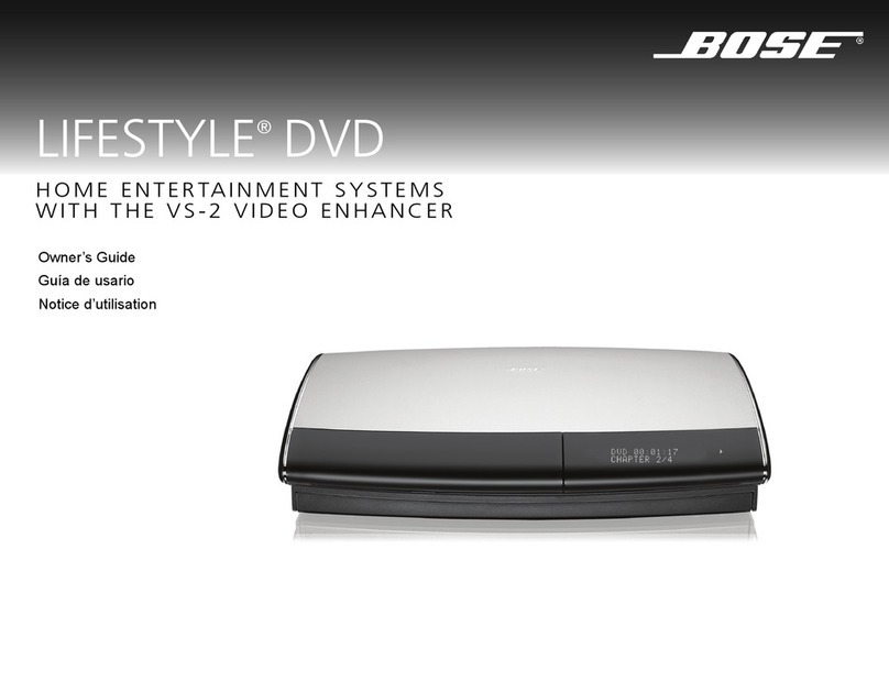Bose Lifestyle Music Center User manual