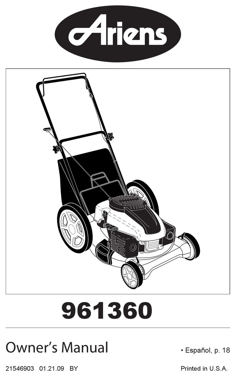 Ariens 961360 owner's manual