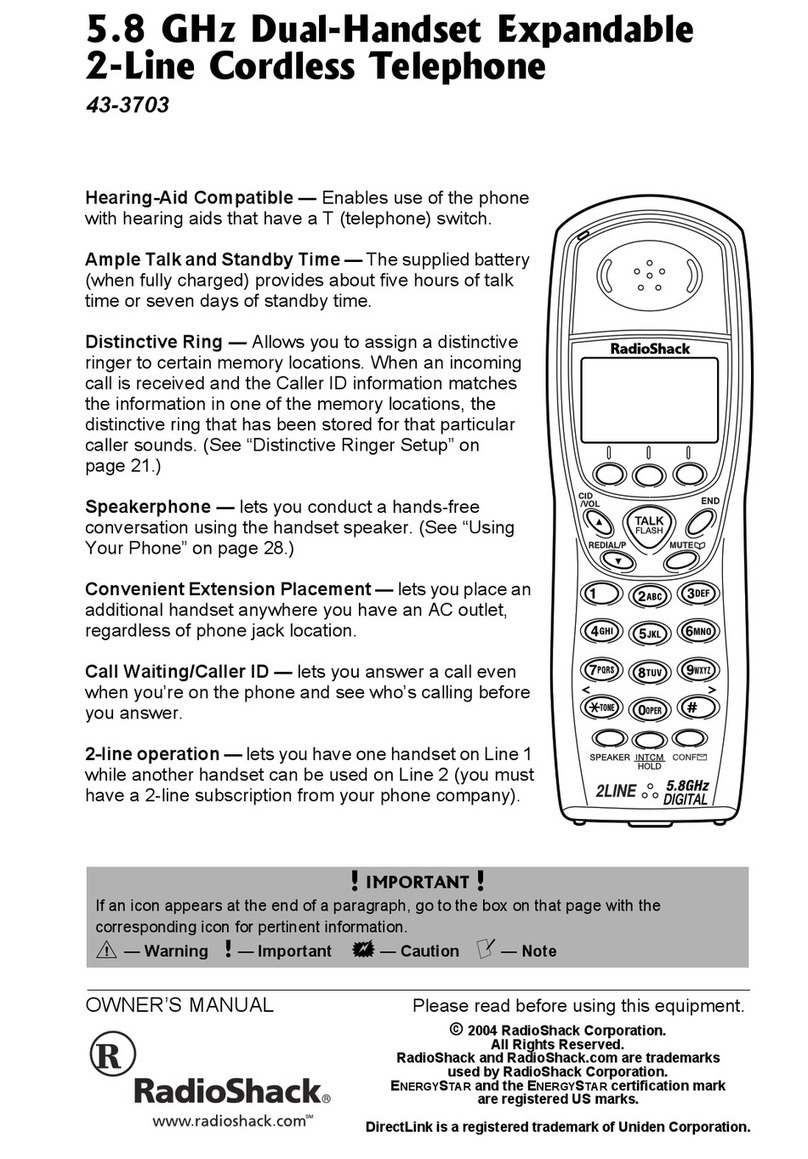 Radio Shack 43-3703 User manual