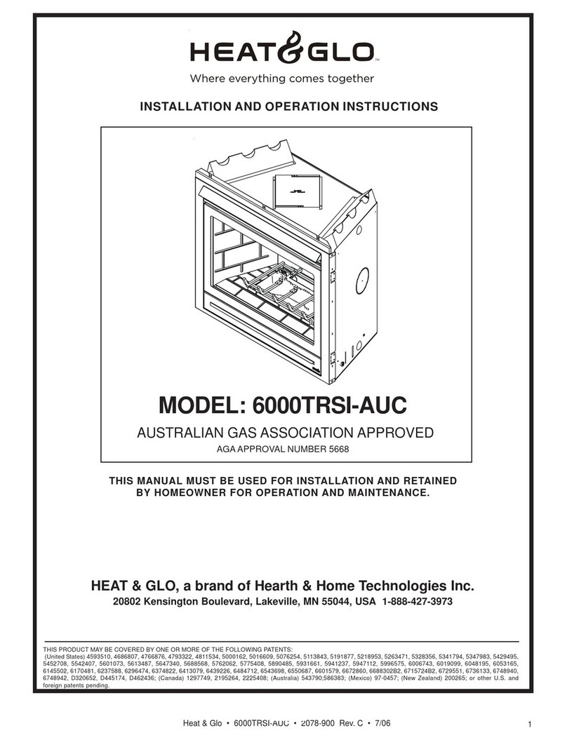 Heat & Glo 6000TRSI-AUC User manual